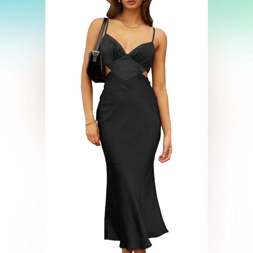 Black Satin Dress